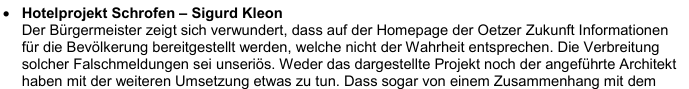 „Elf Lügen in elf Minuten“ – Wie Bürgermeister Falkner die Öffentlichkeit täuscht